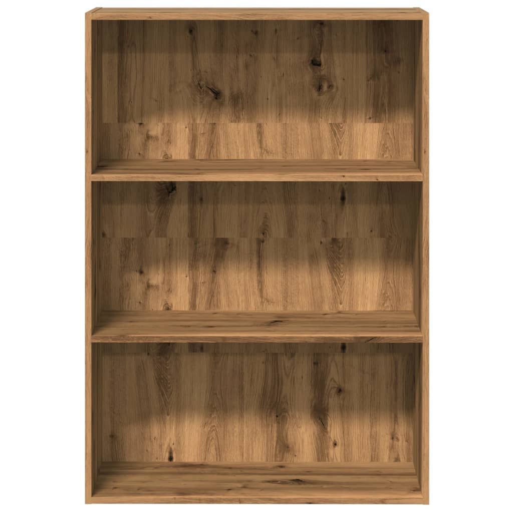 Bibliothèque chêne artisanal 80x30x114 cm bois d'ingénierie - XIOS
