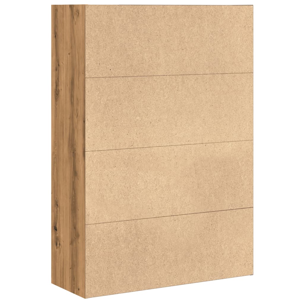 Bibliothèque chêne artisanal 80x30x114 cm bois d'ingénierie - XIOS