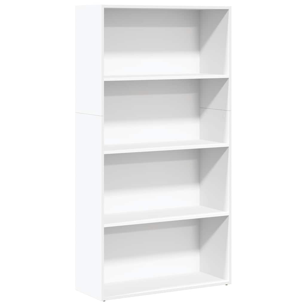 Bibliothèque blanc 80x30x152 cm bois d'ingénierie - XIOS