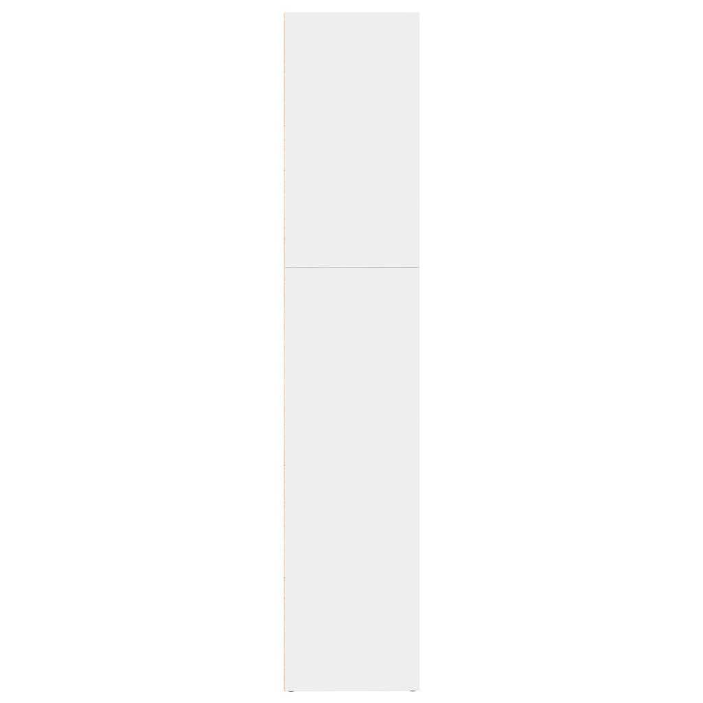 Bibliothèque blanc 80x30x152 cm bois d'ingénierie - XIOS