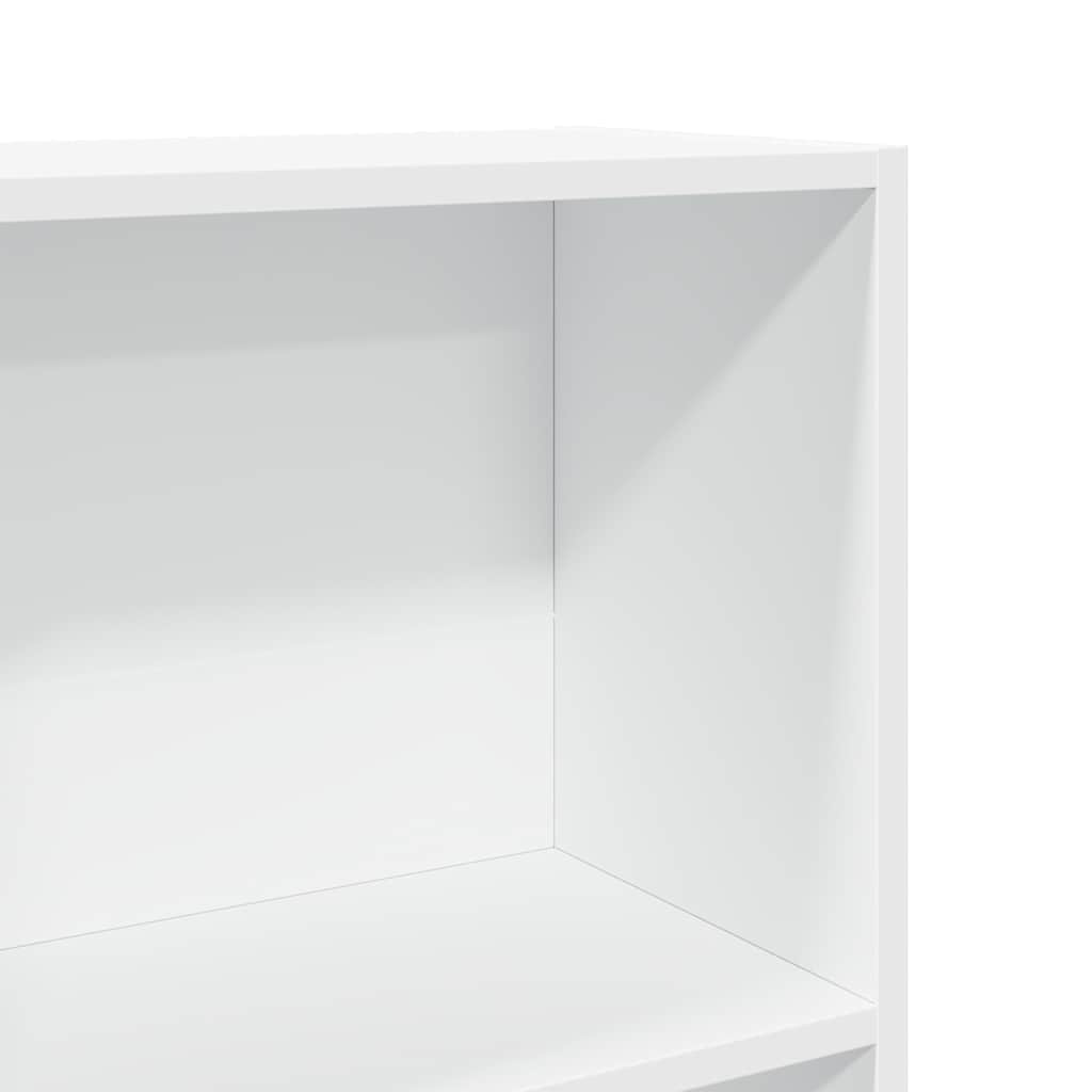 Bibliothèque blanc 80x30x152 cm bois d'ingénierie - XIOS