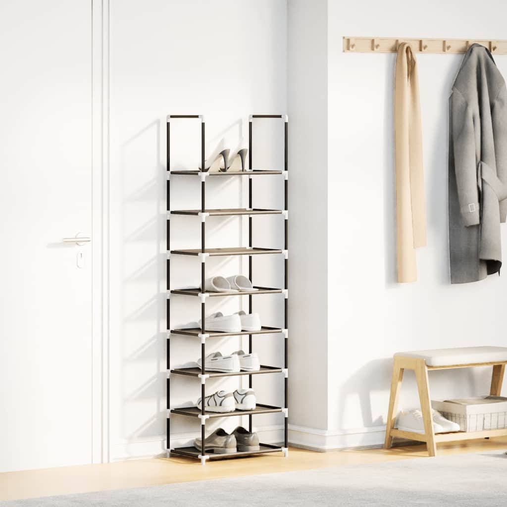Étagère à chaussures 8 niveaux 44x28x145 cm tissu non-tissé - XIOS