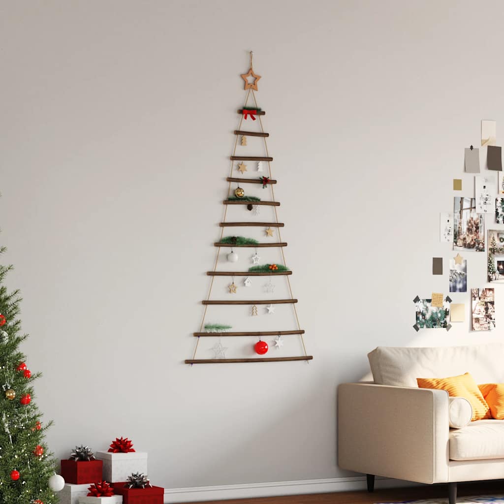 Sapin de Noël suspendu avec étoile supérieure 74 x 150 cm Branche naturelle - XIOS