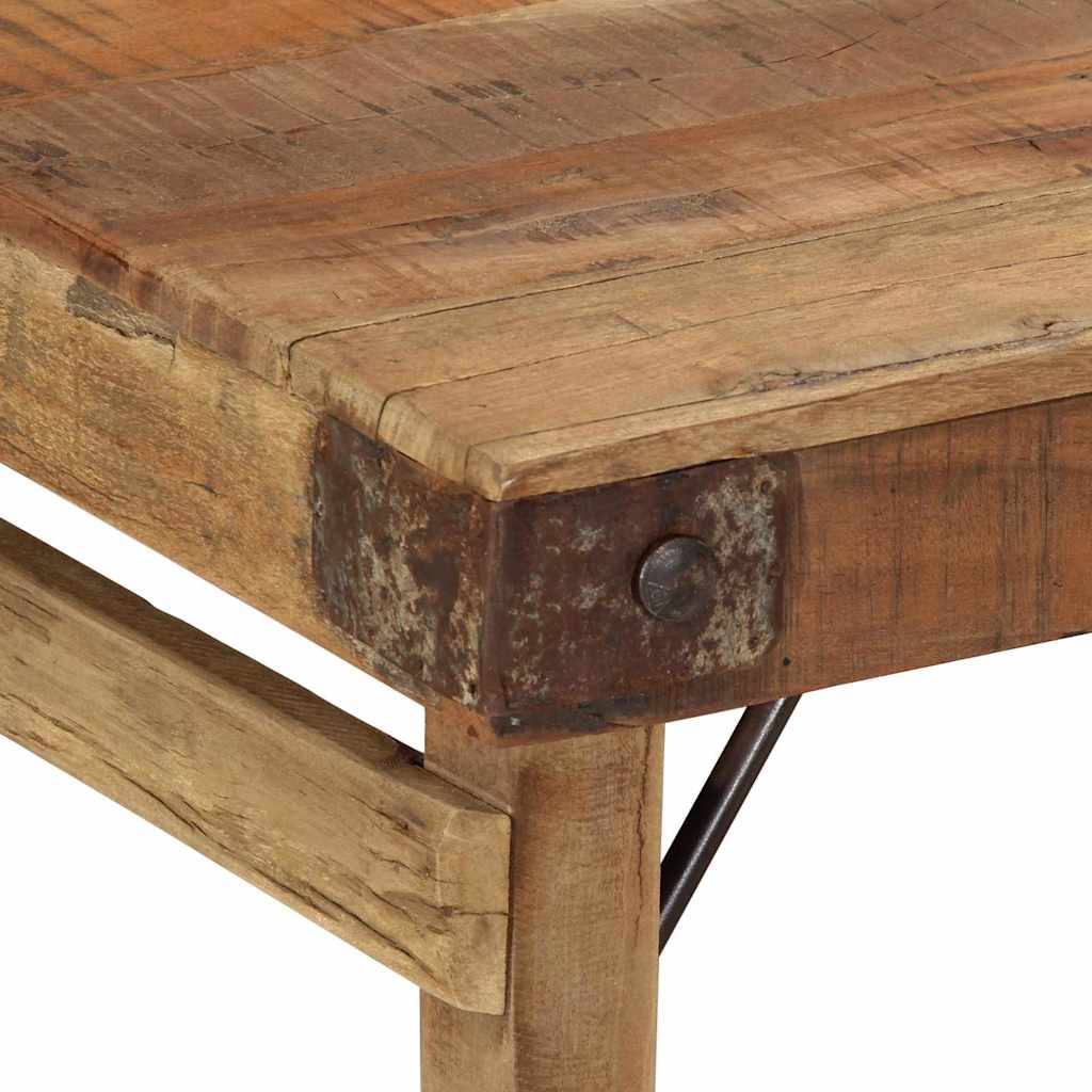 Table basse Marron 110 x 55 x 40 cm bois de récupération massif - XIOS