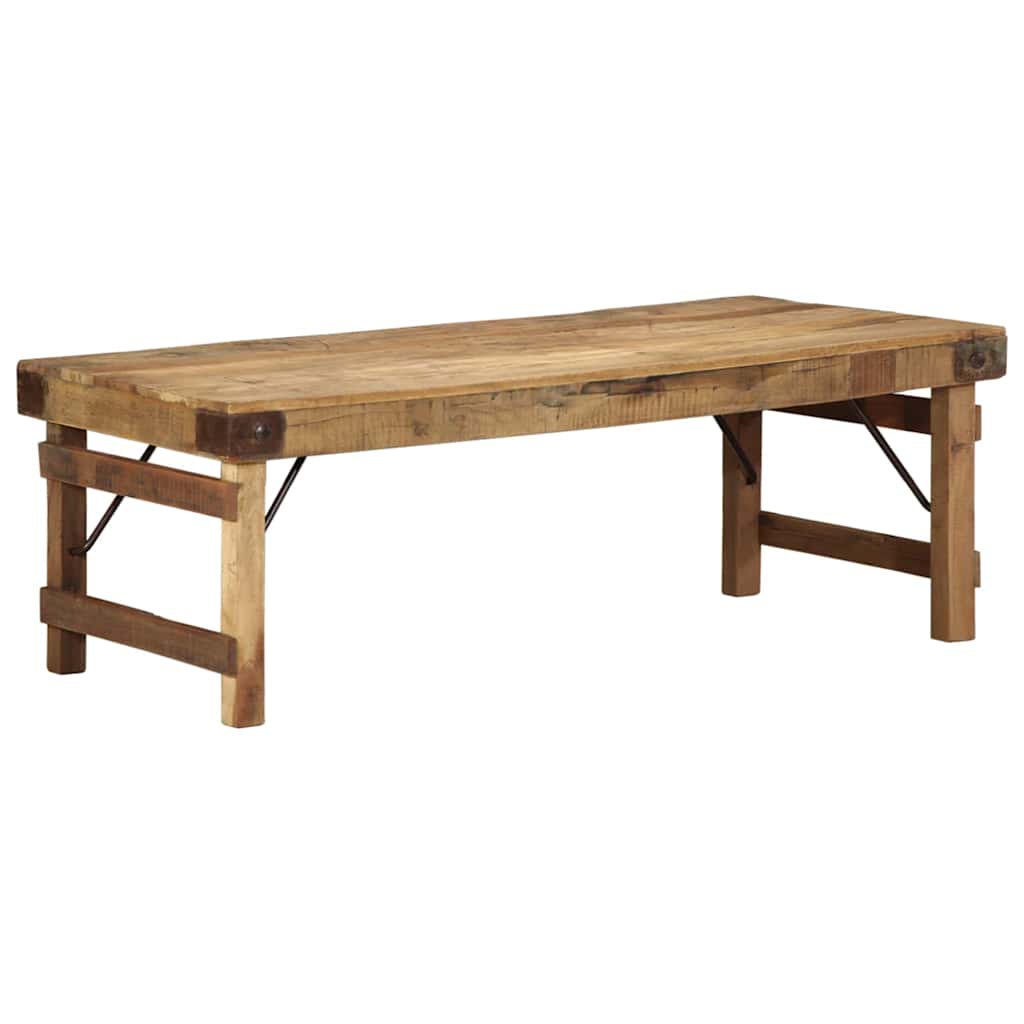Table basse Marron 110 x 55 x 40 cm bois de récupération massif - XIOS