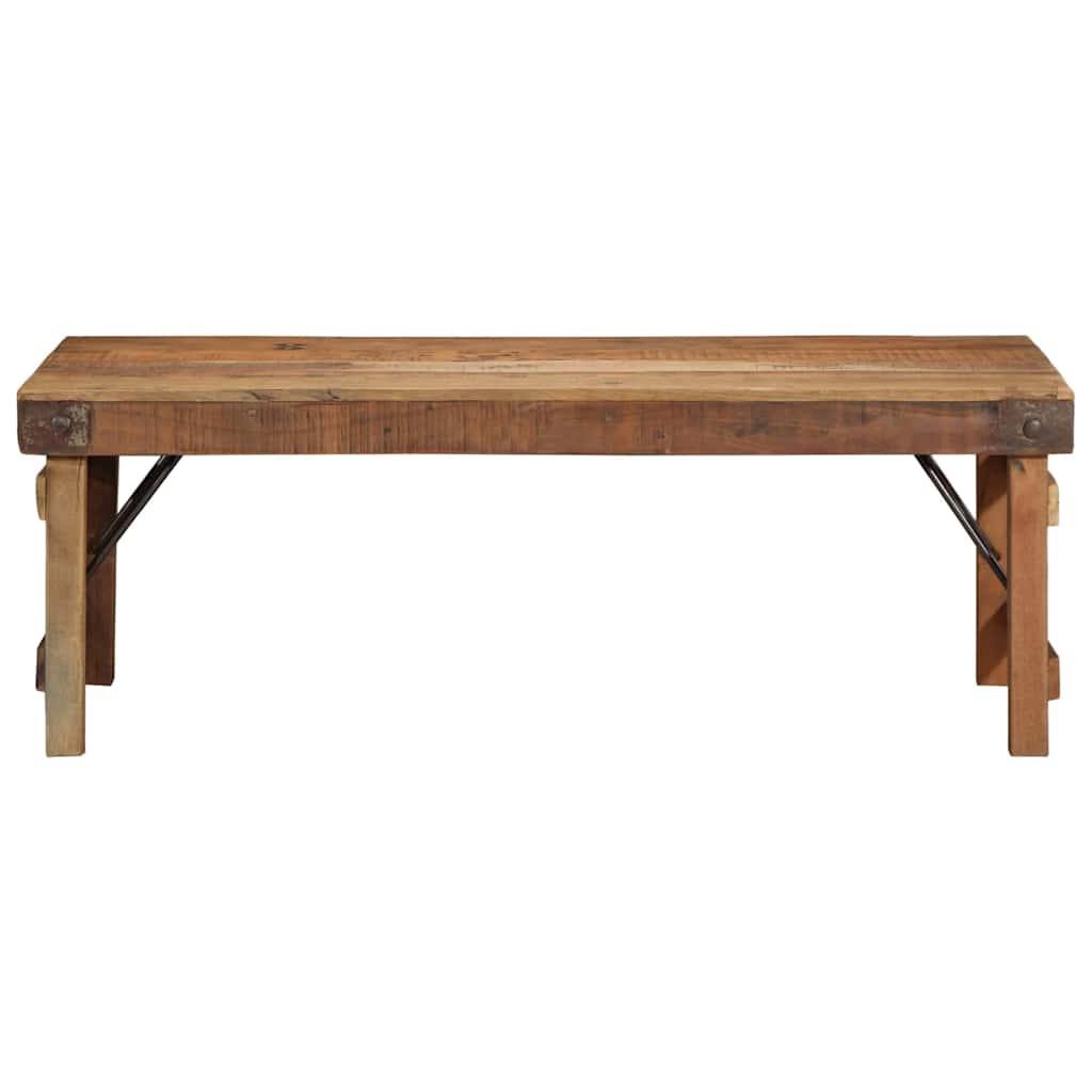 Table basse Marron 110 x 55 x 40 cm bois de récupération massif - XIOS