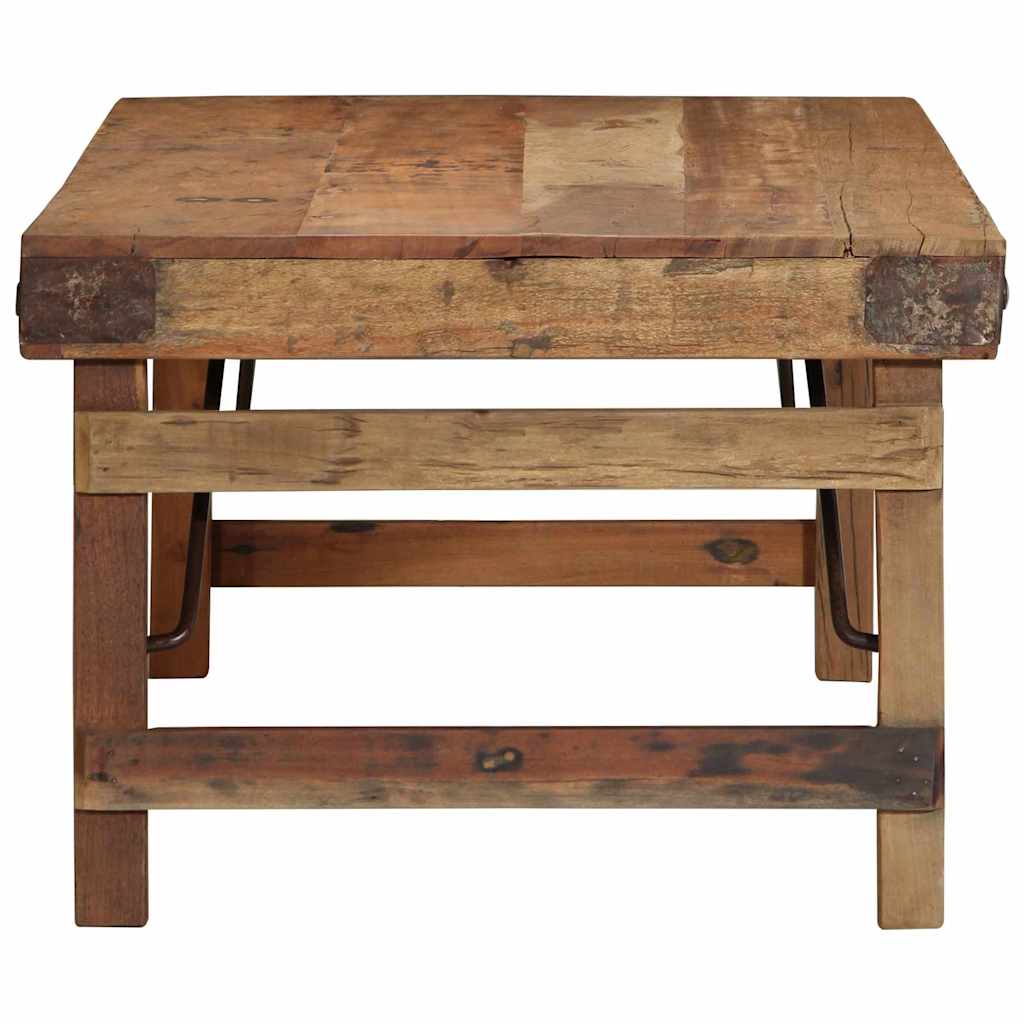 Table basse Marron 110 x 55 x 40 cm bois de récupération massif - XIOS