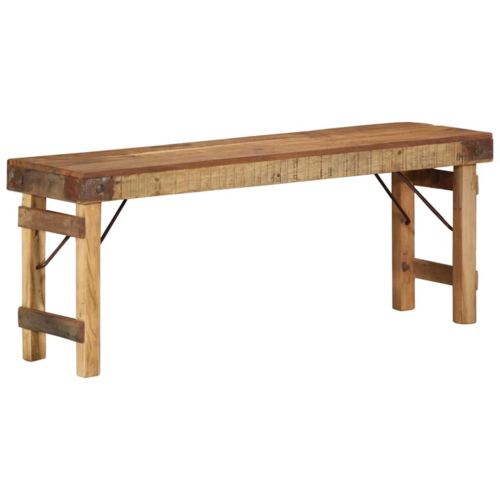 banc Naturel 110 x 35 x 46 cm Bois ancien récupéré - XIOS