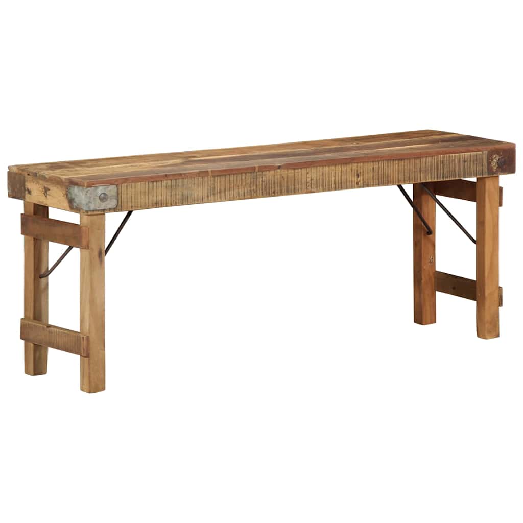 banc Naturel 110 x 35 x 46 cm Bois ancien récupéré - XIOS