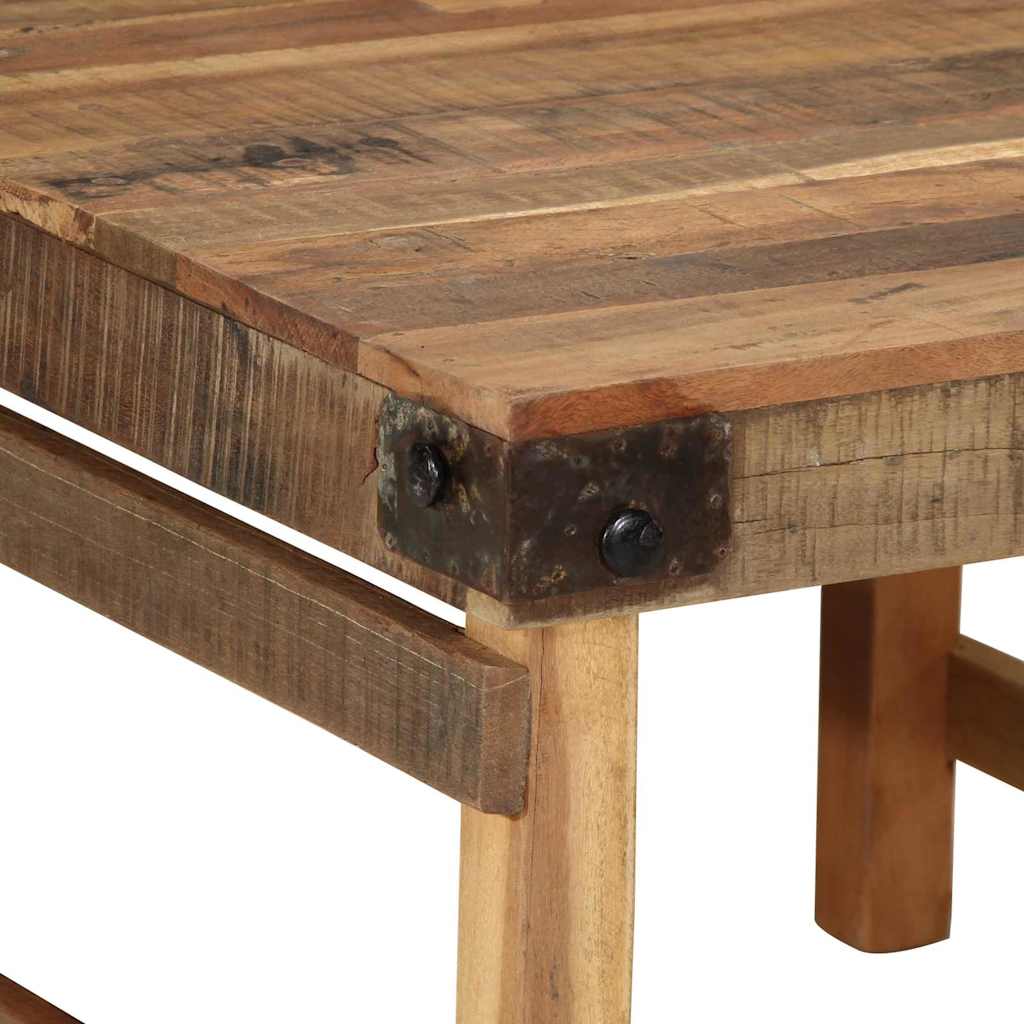 Table basse Marron 60 x 55 x 40 cm bois de récupération massif - XIOS
