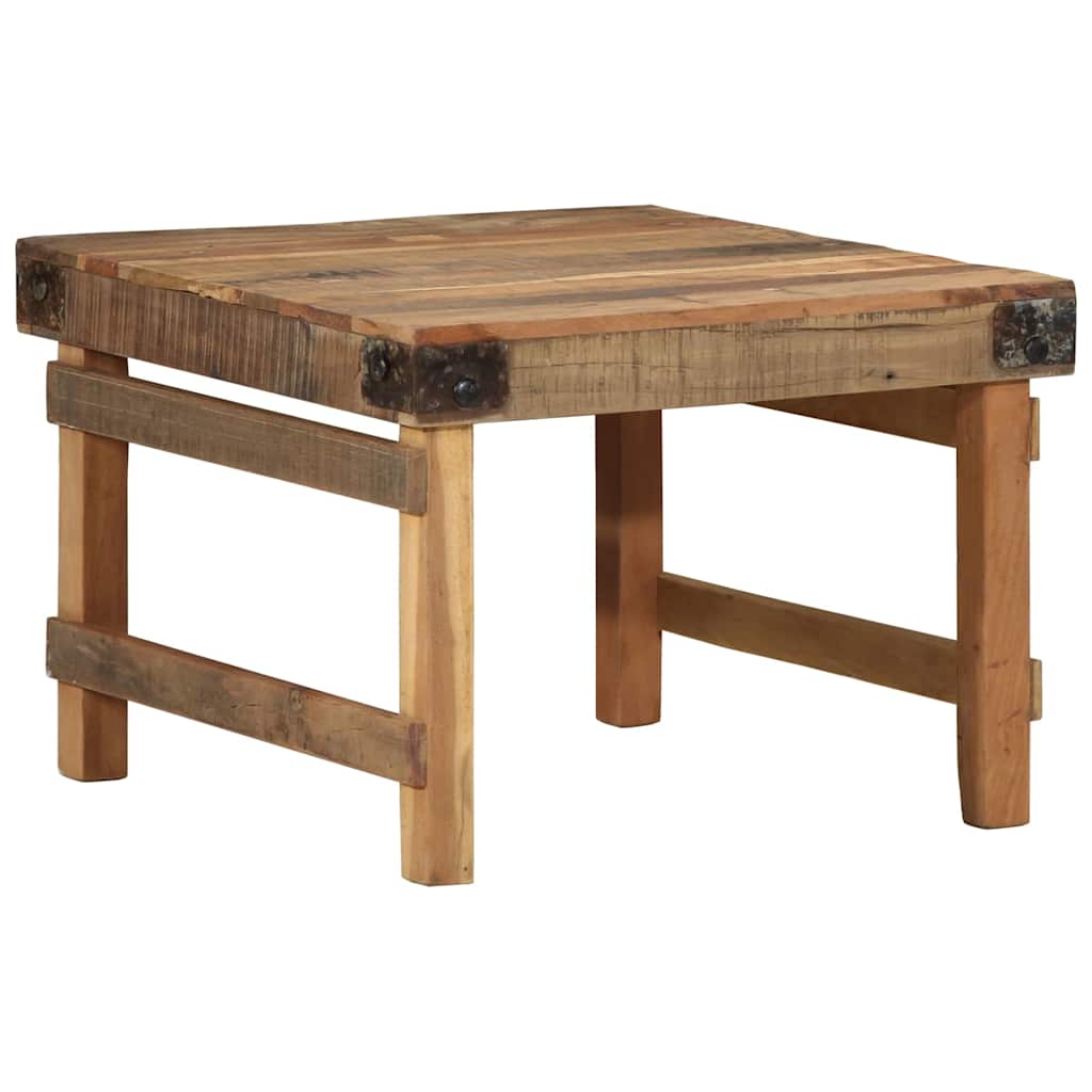 Table basse Marron 60 x 55 x 40 cm bois de récupération massif - XIOS