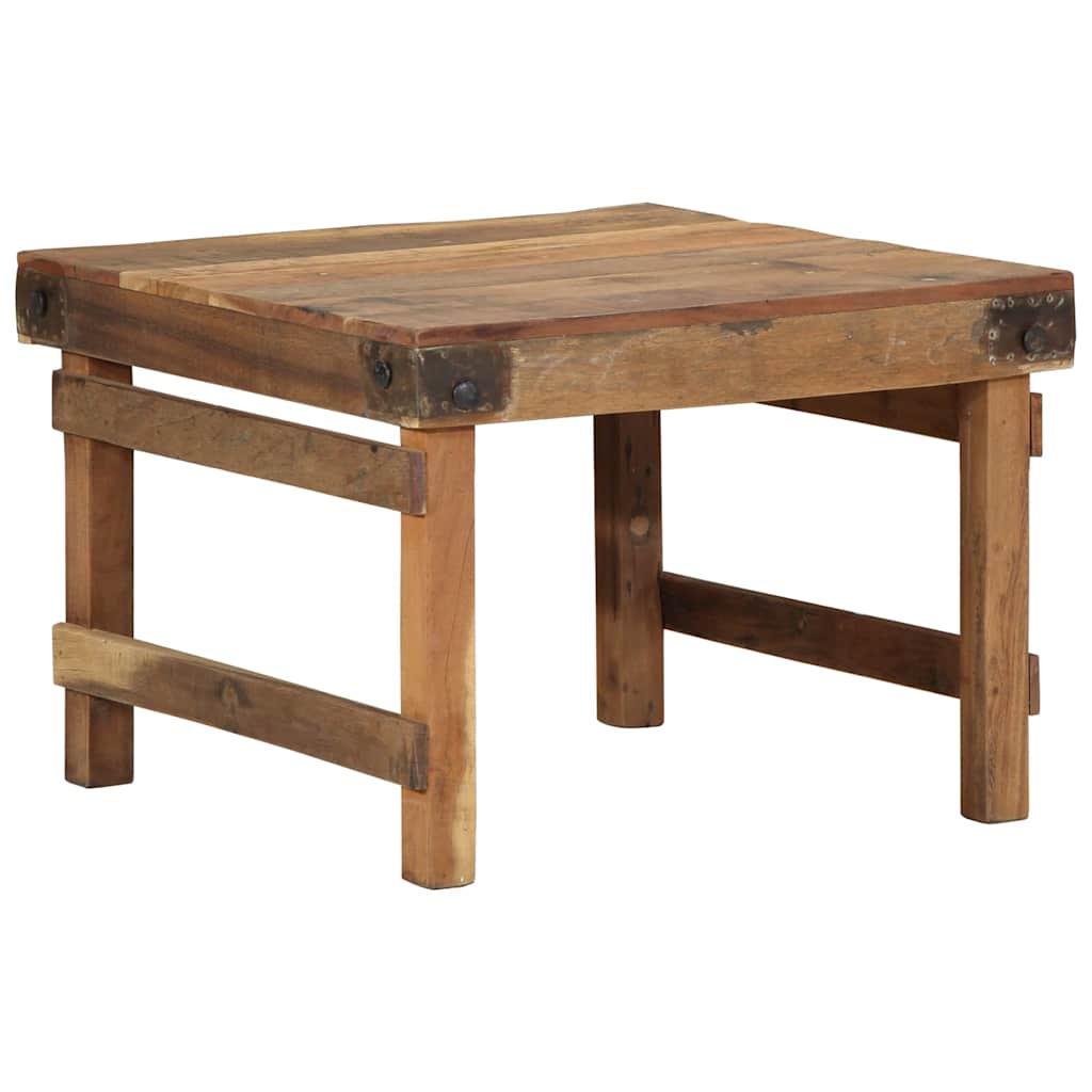 Table basse Marron 60 x 55 x 40 cm bois de récupération massif - XIOS