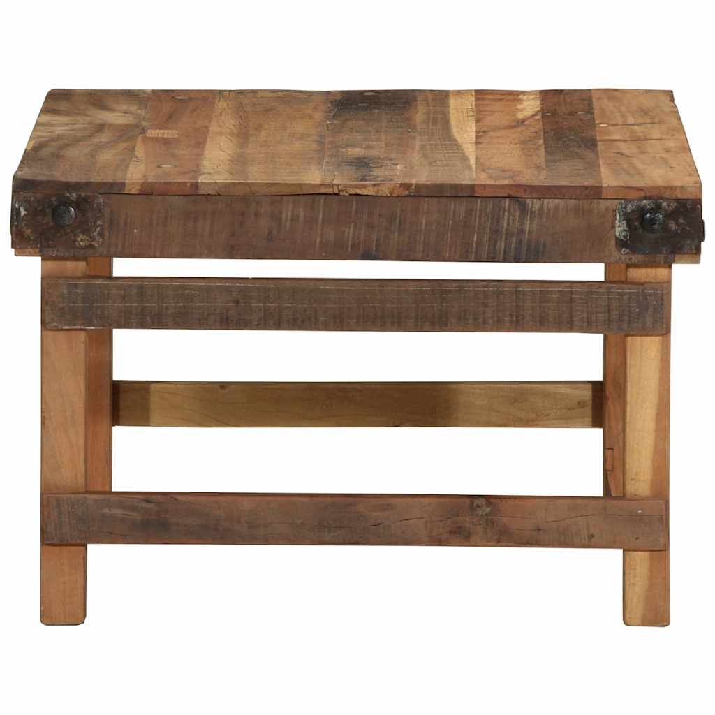 Table basse Marron 60 x 55 x 40 cm bois de récupération massif - XIOS