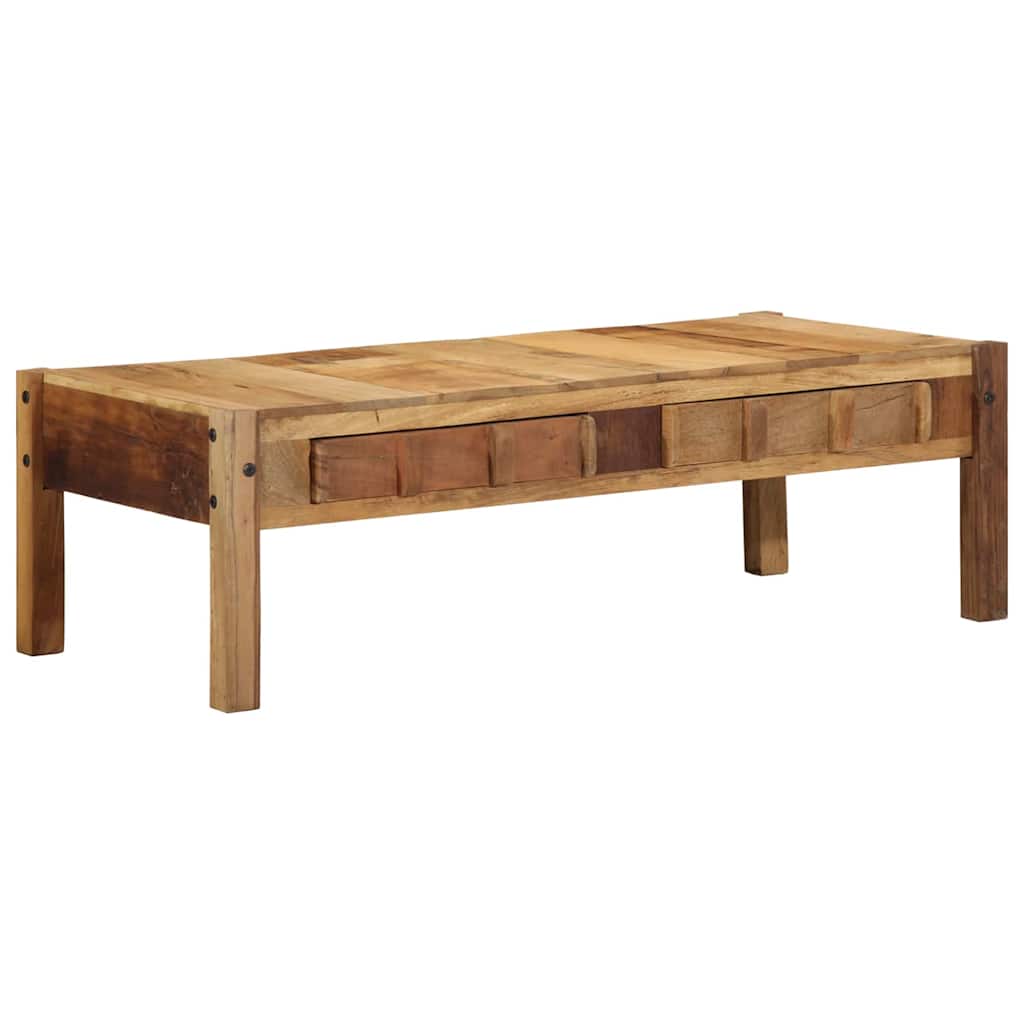 Table basse Marron 110 x 54 x 35 cm Bois Recyclé Solide - XIOS
