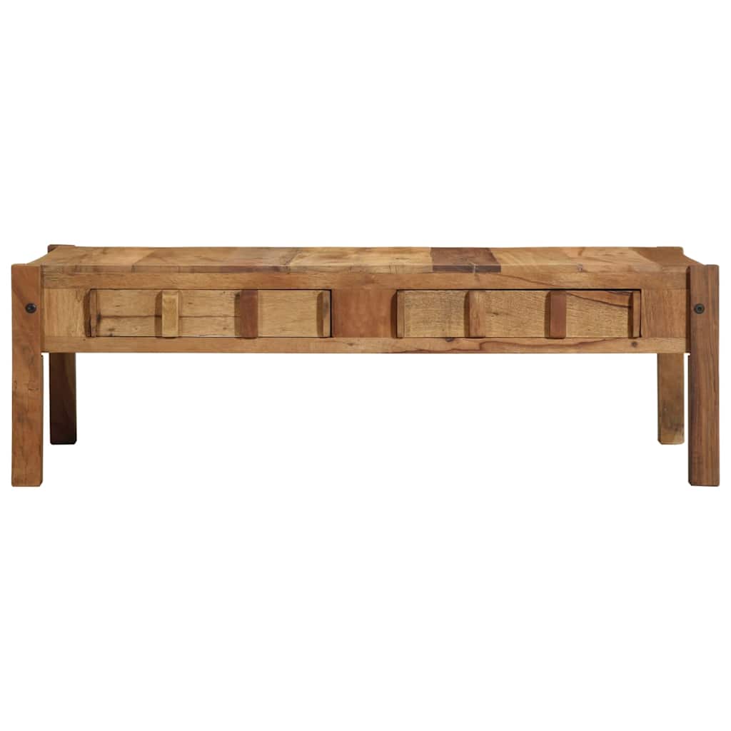 Table basse Marron 110 x 55 x 35 cm Bois massif de récupération - XIOS