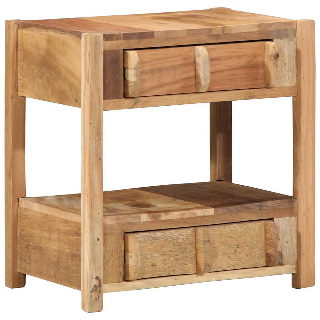 Table d'appoint Marron 43 x 32 x 46 cm Bois Recyclé Solide - XIOS
