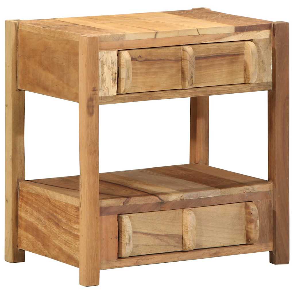 Table d'appoint Marron 43 x 32 x 46 cm Bois Recyclé Solide - XIOS