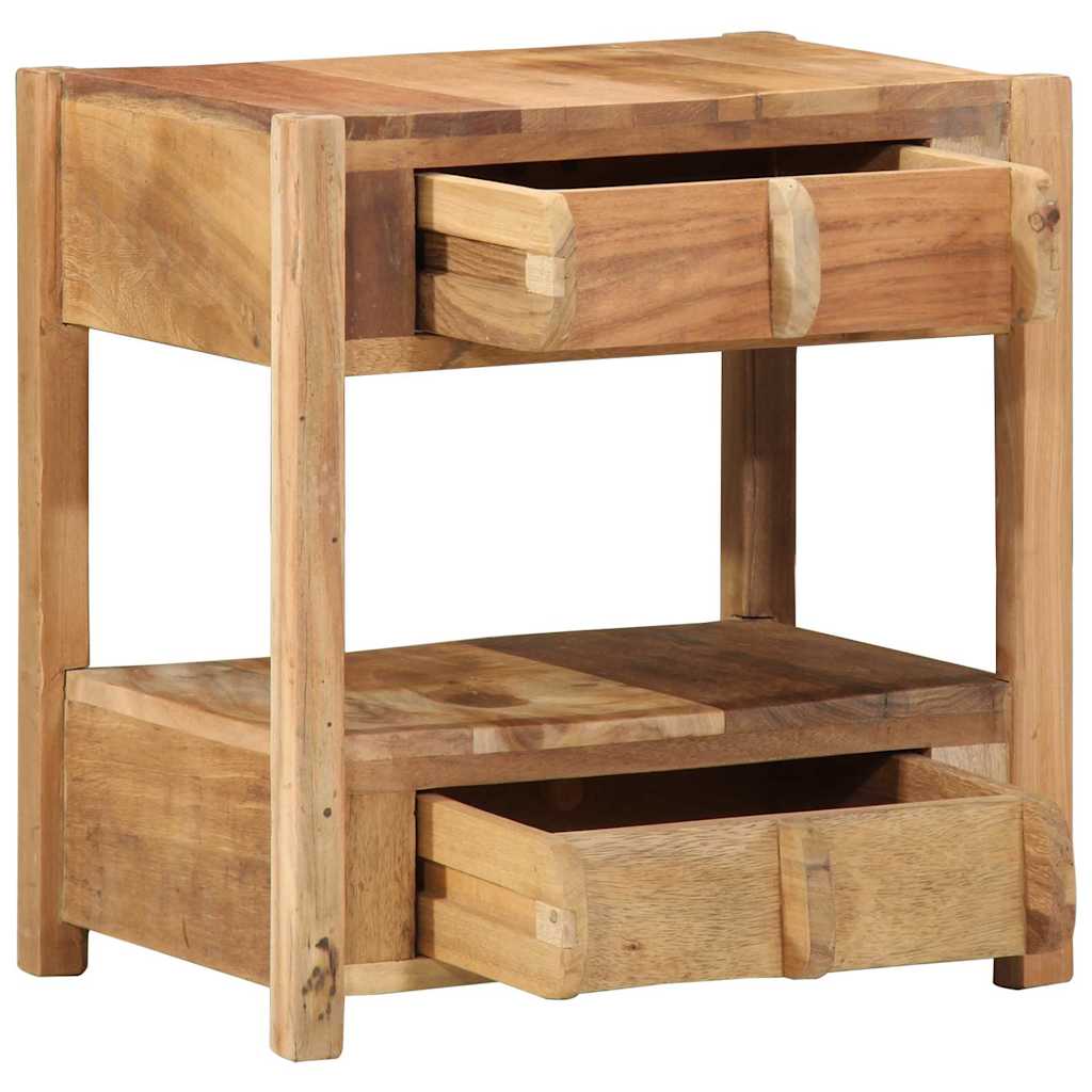 Table d'appoint Marron 43 x 32 x 46 cm Bois Recyclé Solide - XIOS