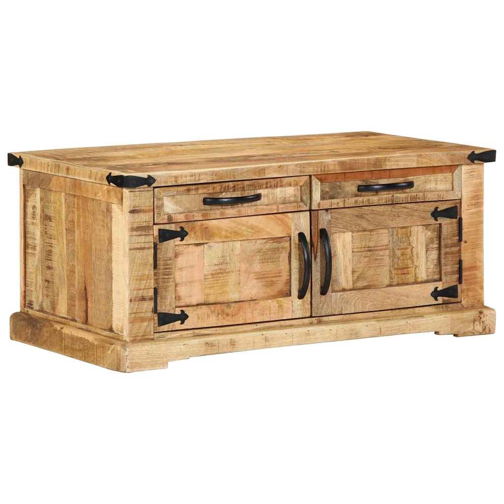 Table basse Marron 90 x 50 x 40 cm Bois de manguier massif - XIOS