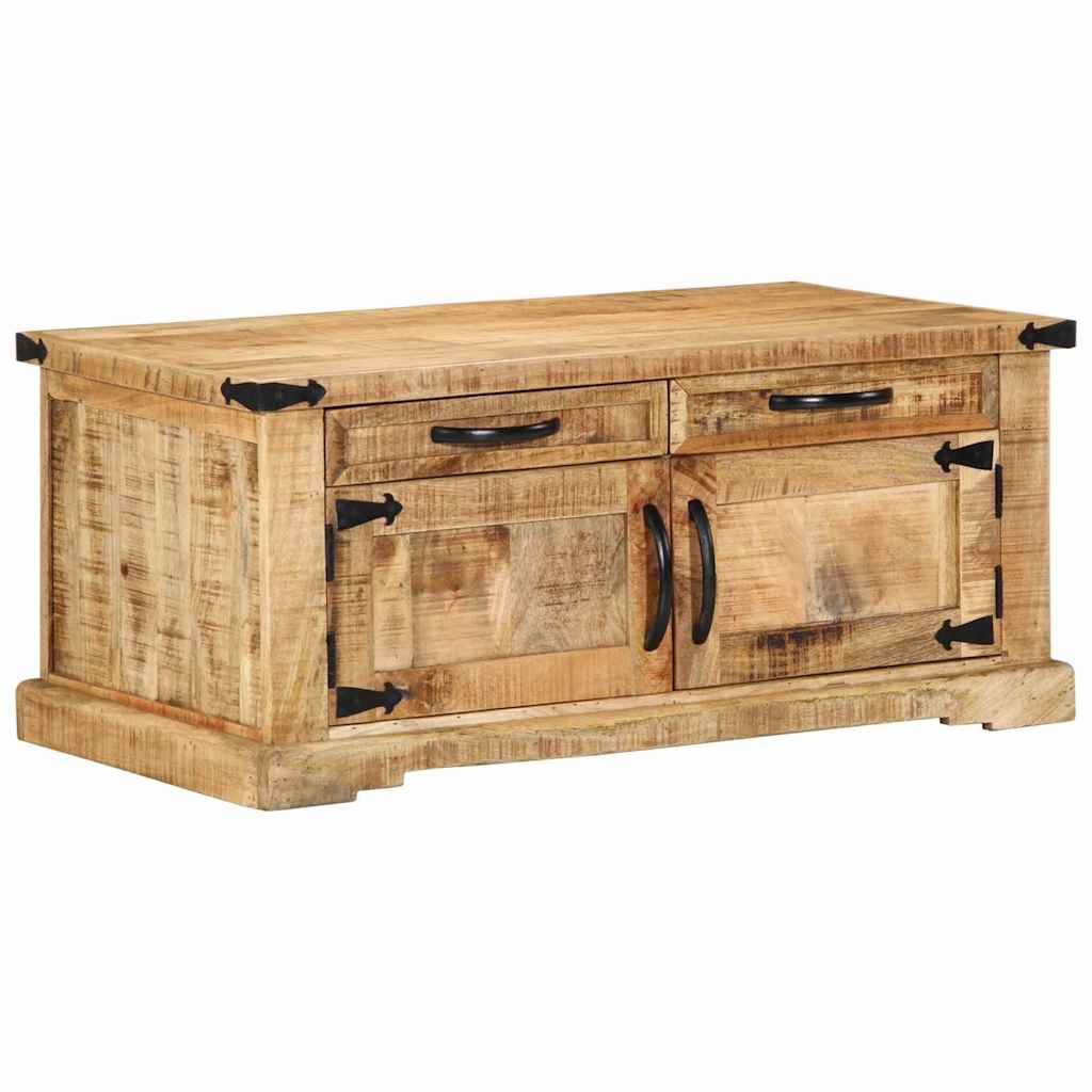 Table basse Marron 90 x 50 x 40 cm Bois de manguier massif - XIOS
