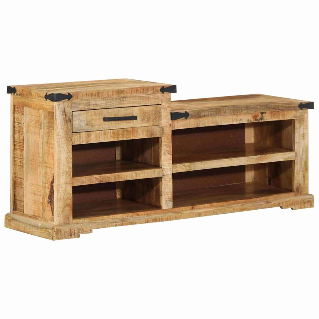 banc avec tiroir Marron 110 x 35 x 50 cm Manguier brut - XIOS