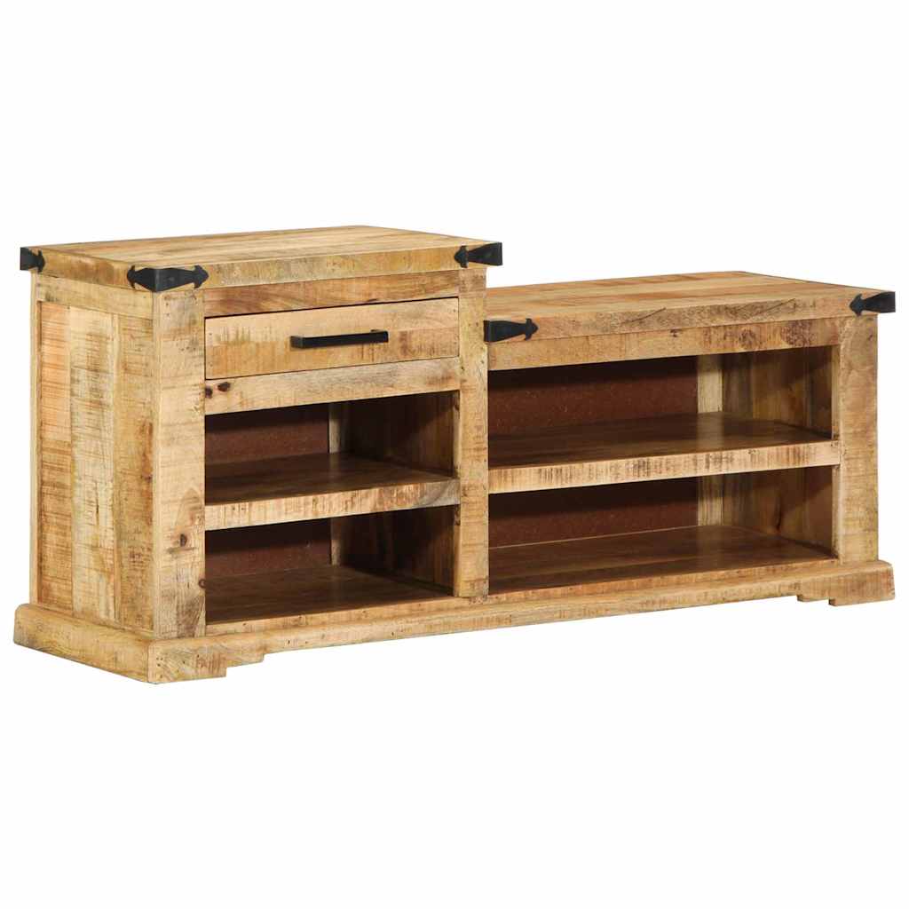 banc avec tiroir Marron 110 x 35 x 50 cm Manguier brut - XIOS