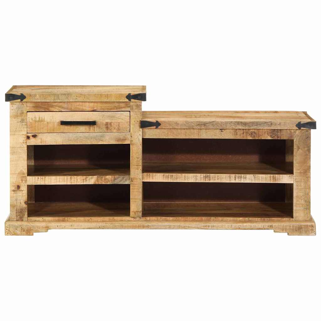banc avec tiroir Marron 110 x 35 x 50 cm Manguier brut - XIOS