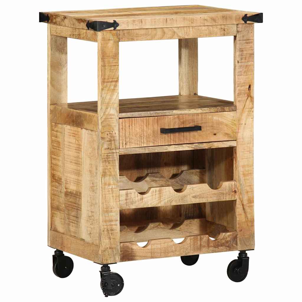 Chariot de cuisine Marron 55 x 40 x 80 cm Bois de mangue massif - XIOS