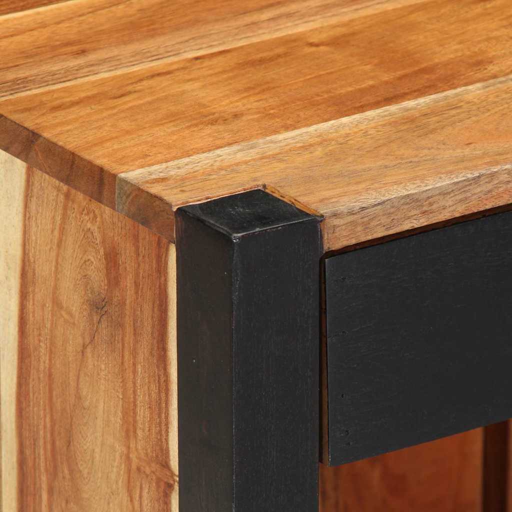 Cabinet de chevet Marron 40 x 35 x 50 cm Bois d'Acacia Massif - XIOS
