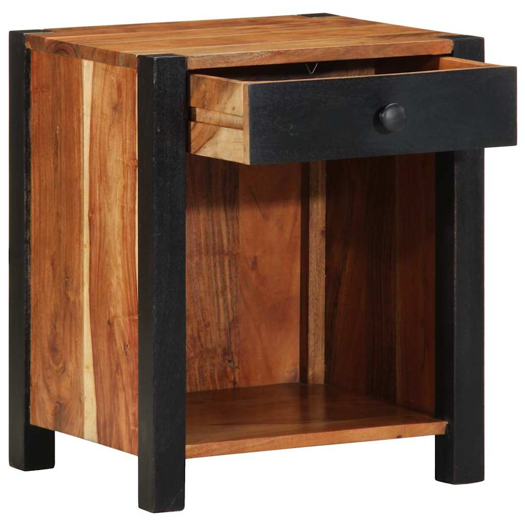 Cabinet de chevet Marron 40 x 35 x 50 cm Bois d'Acacia Massif - XIOS