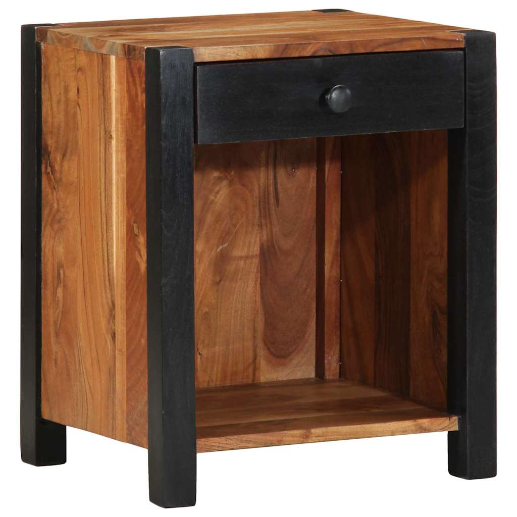 Cabinet de chevet Marron 40 x 35 x 50 cm Bois d'Acacia Massif - XIOS