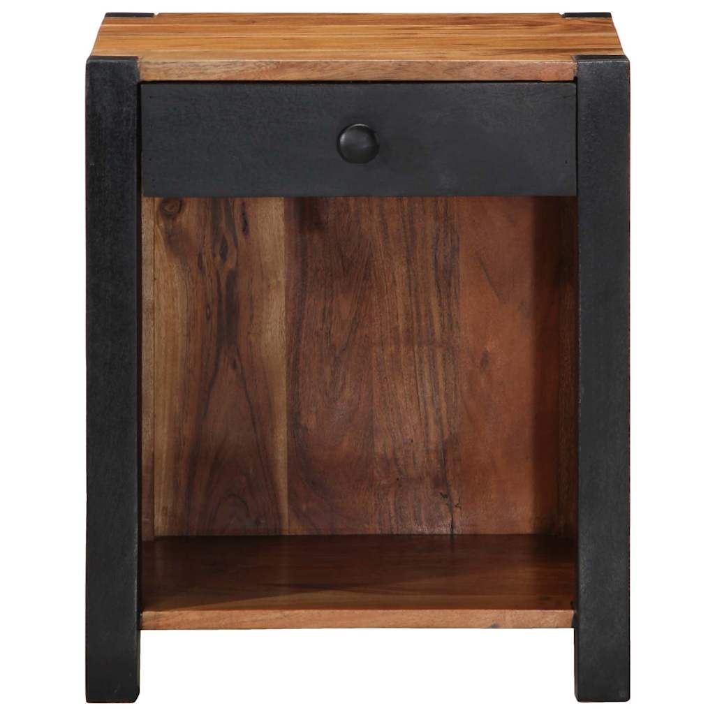 Cabinet de chevet Marron 40 x 35 x 50 cm Bois d'Acacia Massif - XIOS