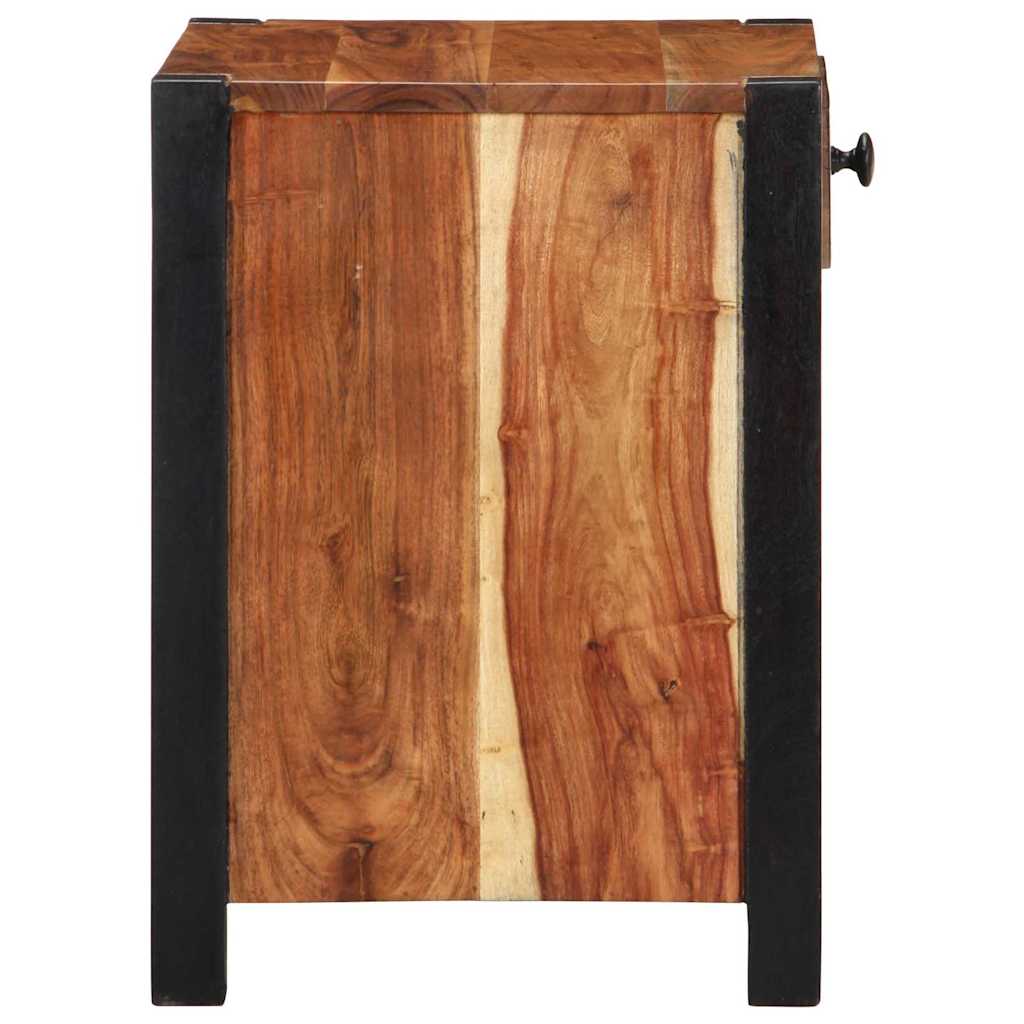Cabinet de chevet Marron 40 x 35 x 50 cm Bois d'Acacia Massif - XIOS