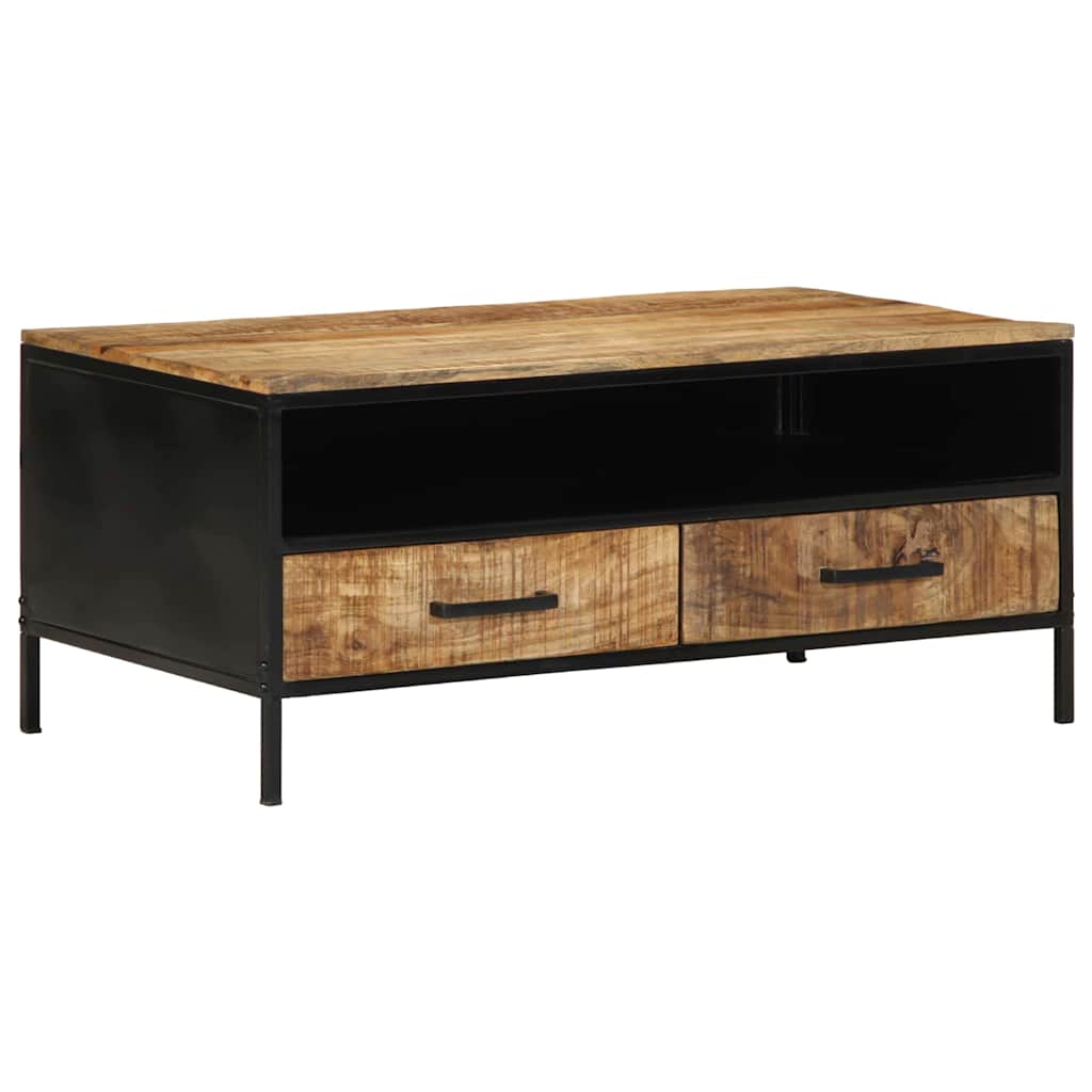 Table basse Marron 90 x 50 x 40 cm Bois de manguier massif - XIOS