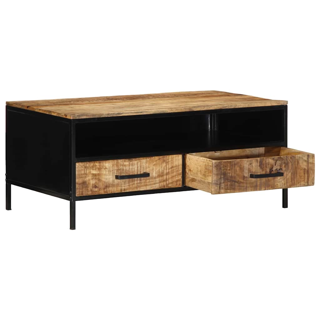 Table basse Marron 90 x 50 x 40 cm Bois de manguier massif - XIOS