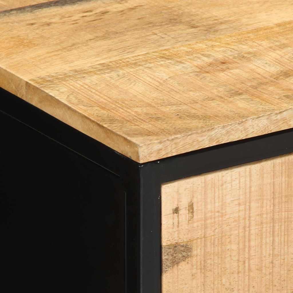 Cabinet de chevet avec tiroir Marron et Noir 40 x 35 x 50 cm - XIOS