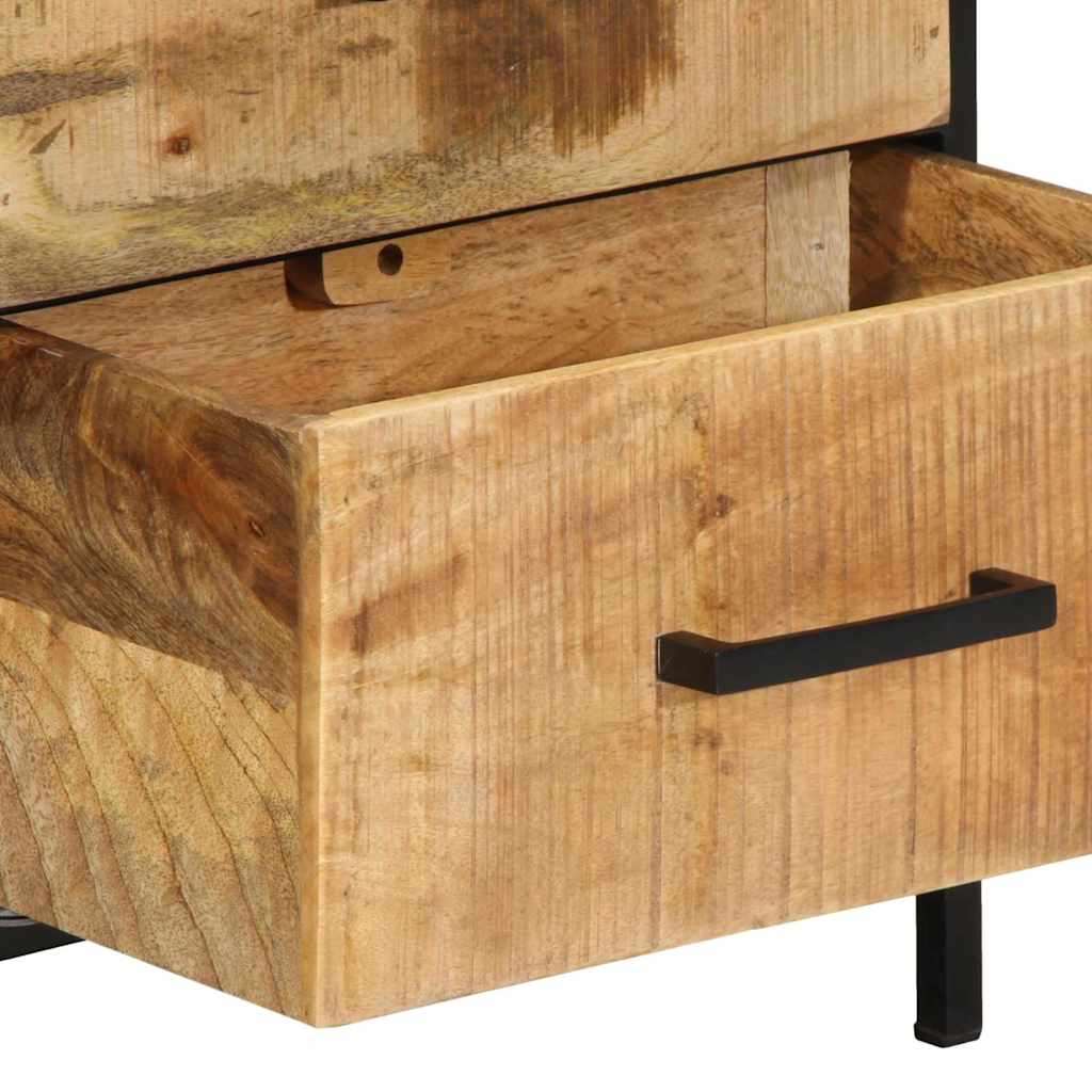 Cabinet de chevet 2 pcs Marron et Noir 40 x 35 x 50 cm - XIOS