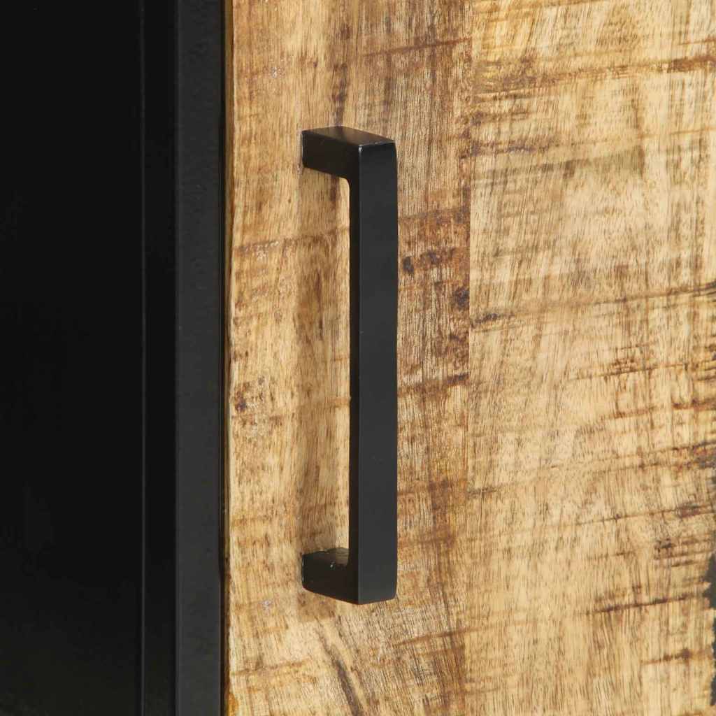 Cabinet de chevet 2 pcs Marron et noir 30 x 30 x 40 cm - XIOS