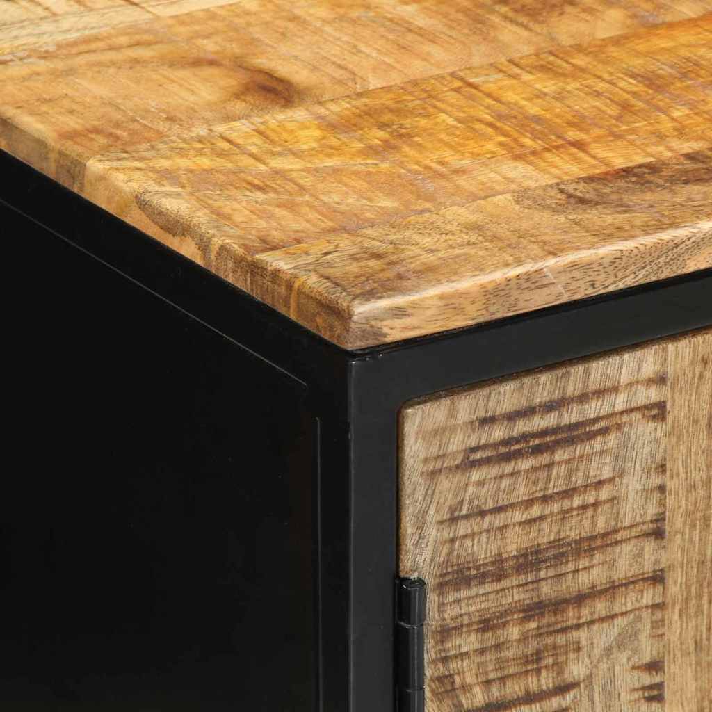 Cabinet de chevet Marron et Noir 50 x 30 x 45 cm - XIOS