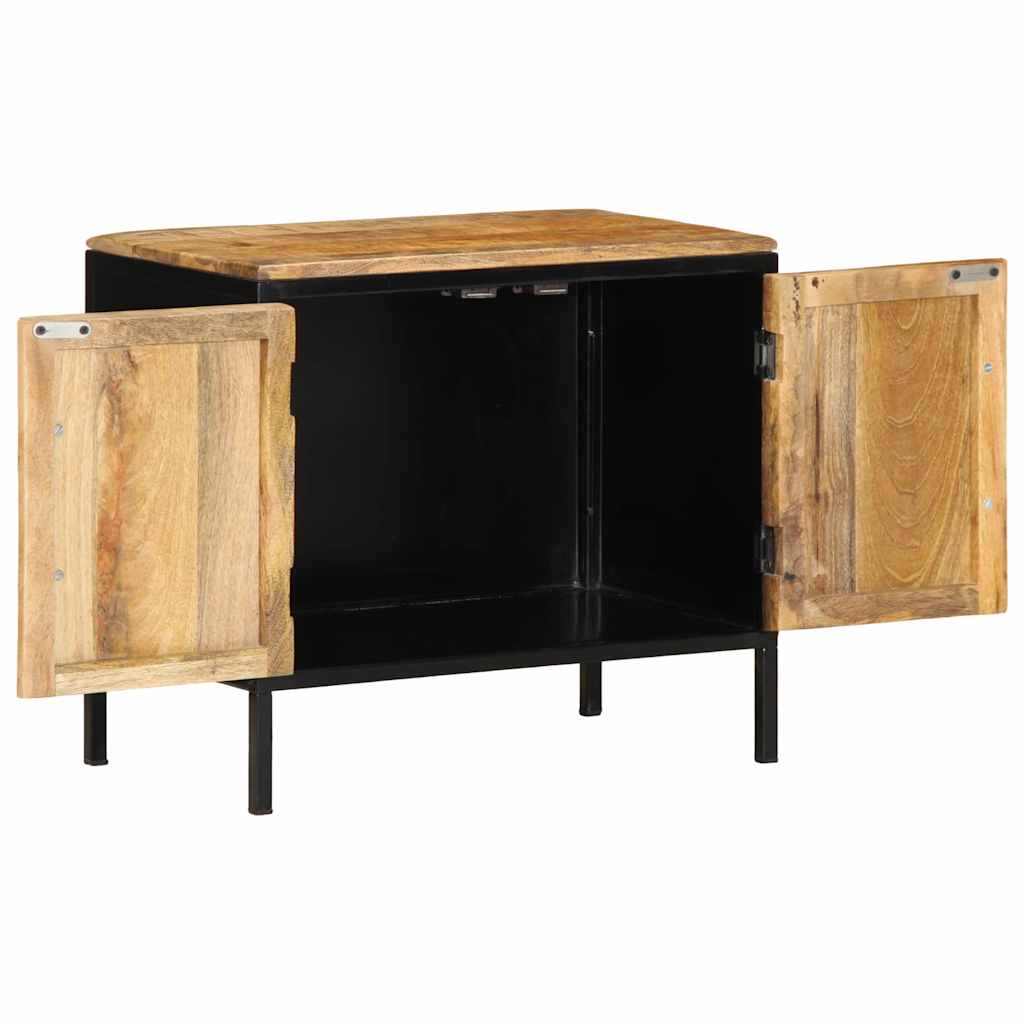 Cabinet de chevet Marron et Noir 50 x 30 x 45 cm - XIOS