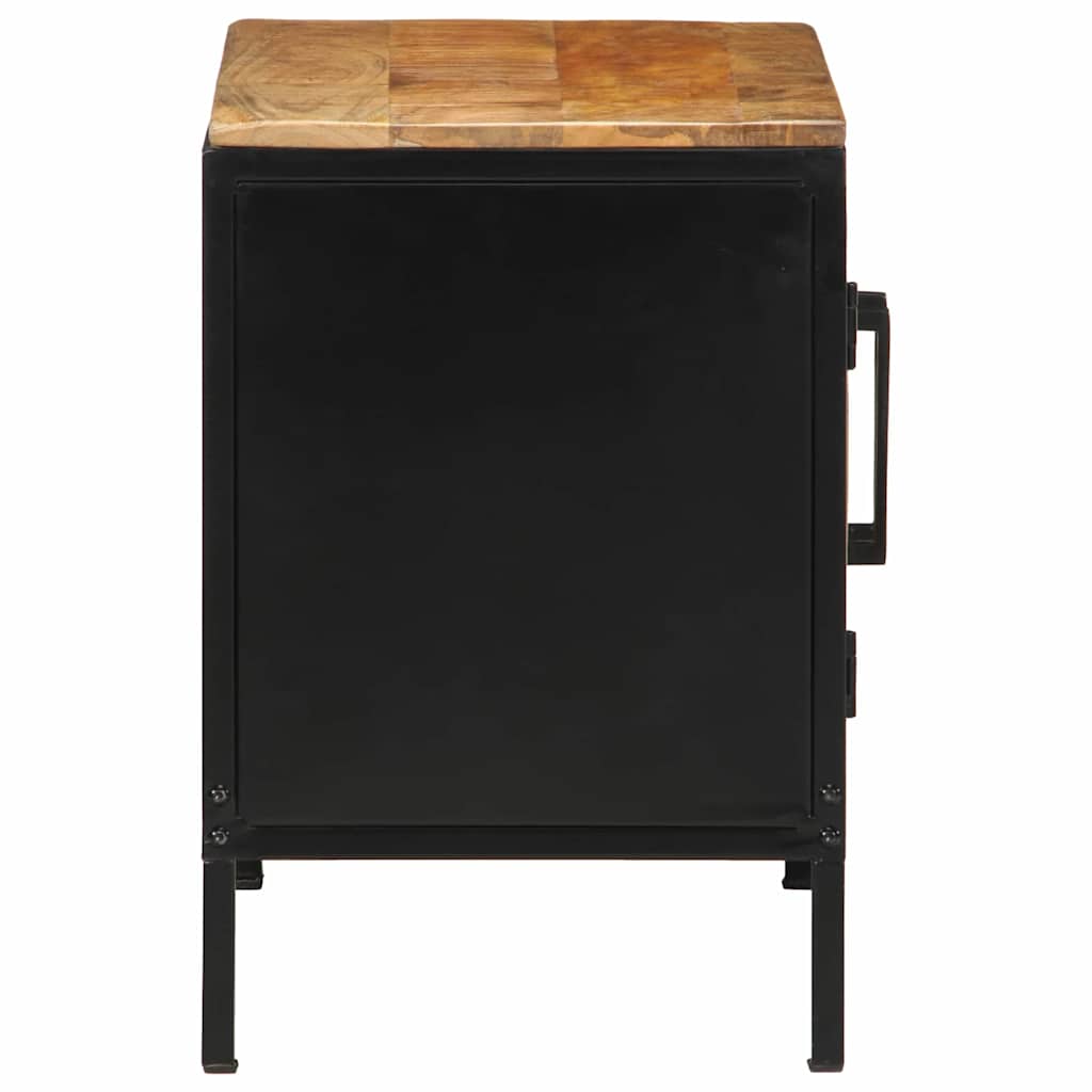 Cabinet de chevet 2 pcs Marron et Noir 50 x 30 x 45 cm - XIOS