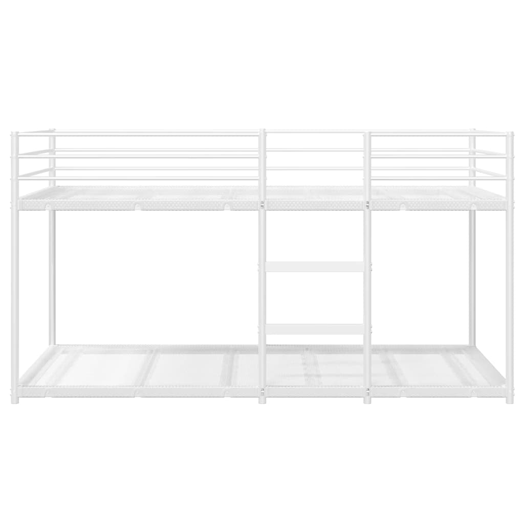 Lit superposé sans matelas blanc 75x190 cm acier - XIOS