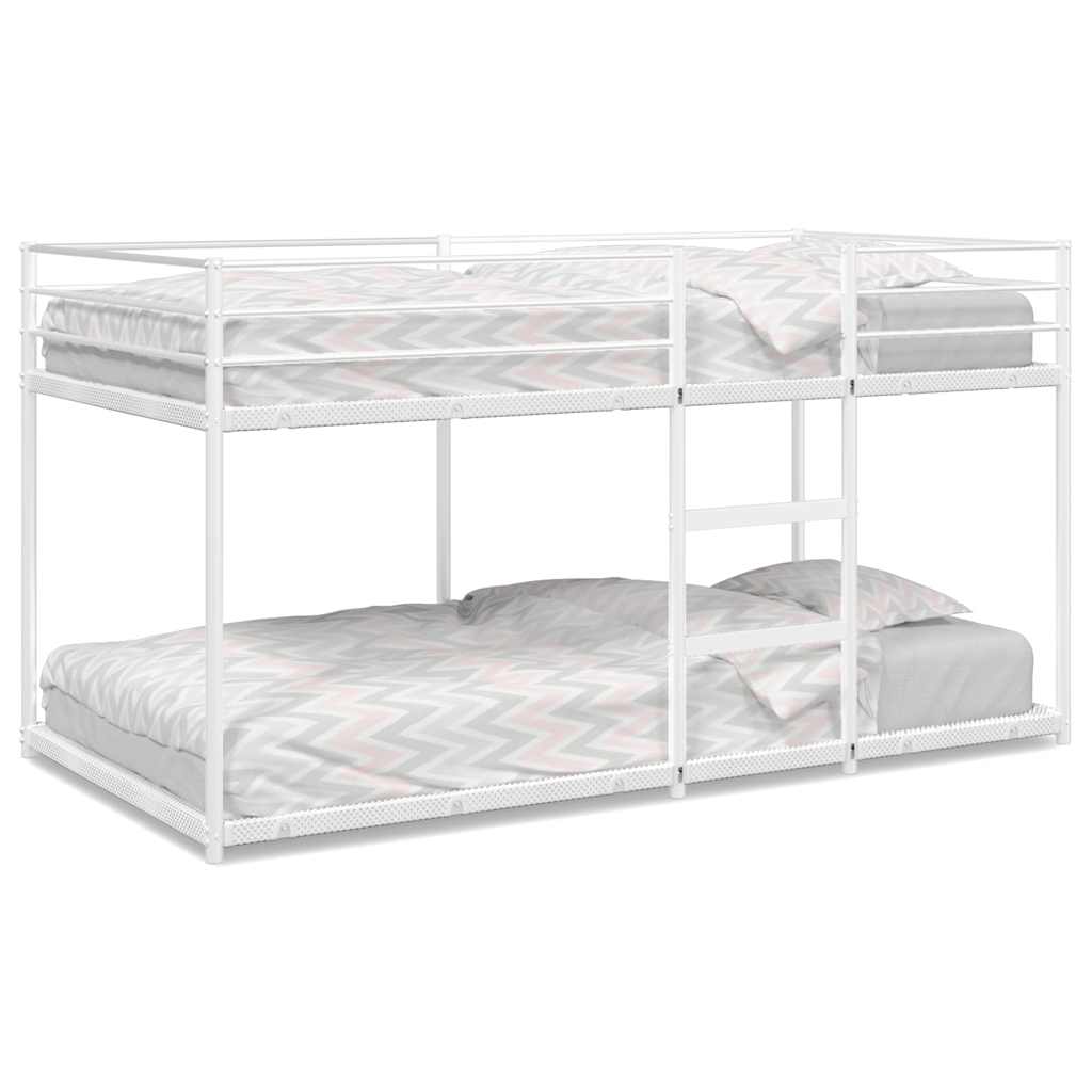 Lit superposé sans matelas blanc 107x203 cm acier - XIOS