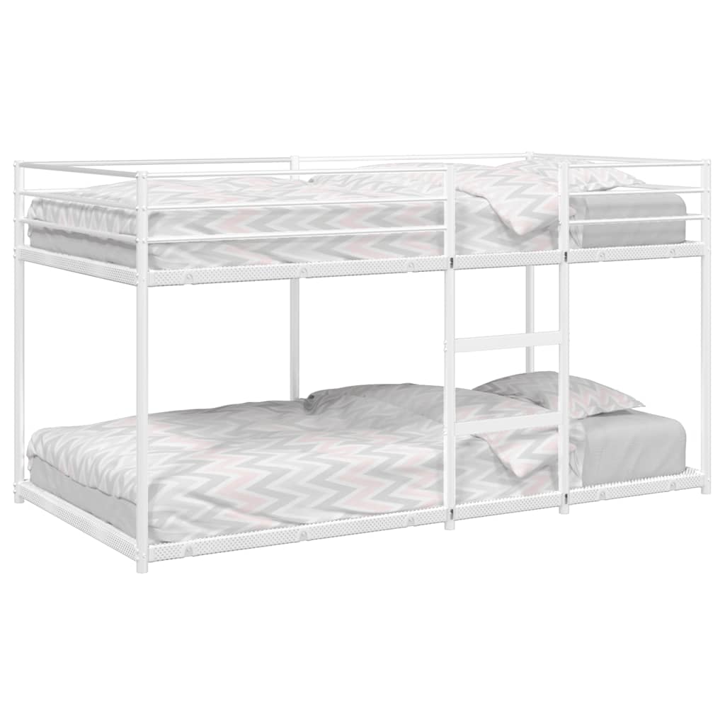 Lit superposé sans matelas blanc 107x203 cm acier - XIOS