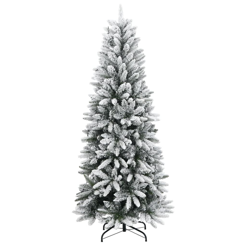 Sapin de Noël artificiel 150 LED et neige floquée 150 cm - XIOS