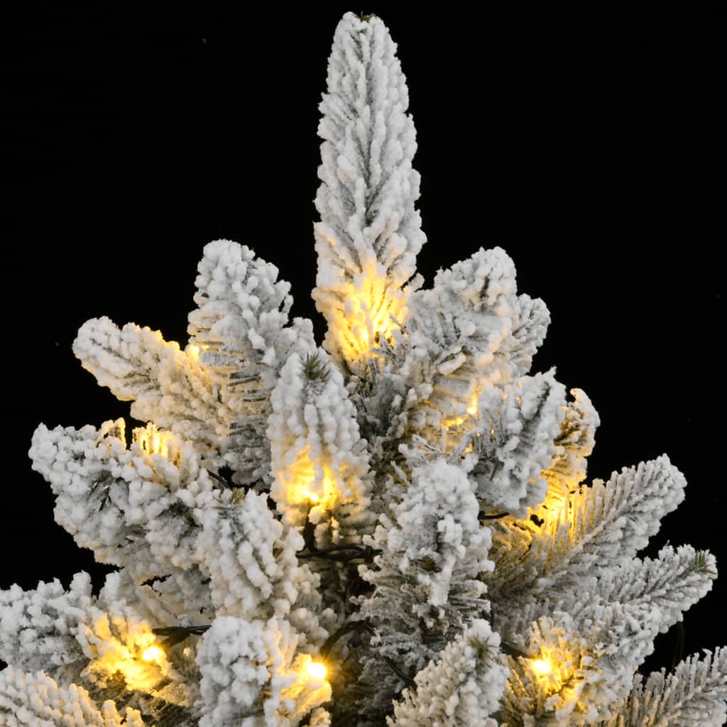 Sapin de Noël artificiel 150 LED et neige floquée 150 cm - XIOS