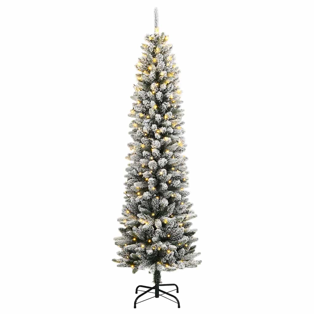 Sapin de Noël artificiel 150 LED et flocon de neige 120 cm - XIOS