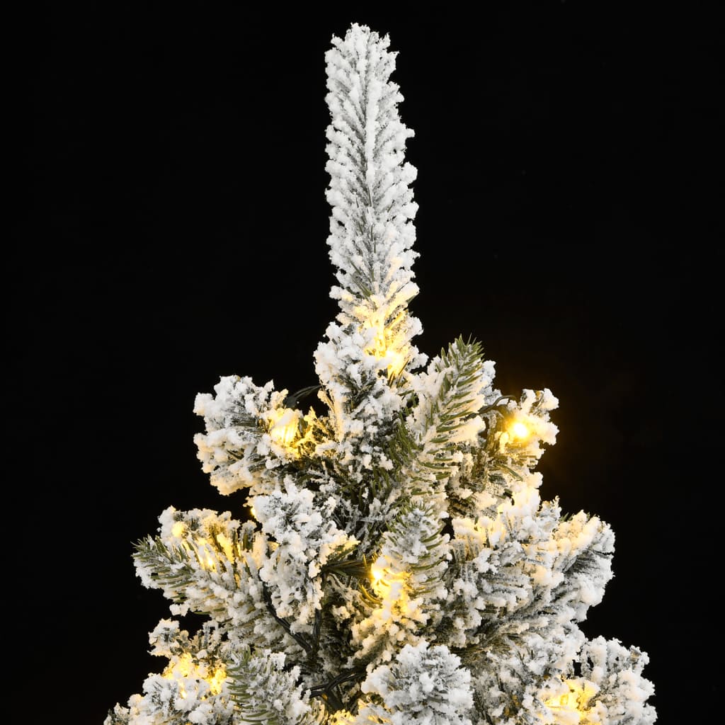Sapin de Noël artificiel 150 LED et flocon de neige 120 cm - XIOS