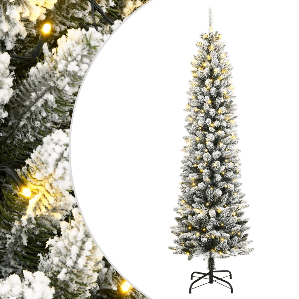 Sapin de Noël artificiel 300 LED et neige floquée 210 cm - XIOS