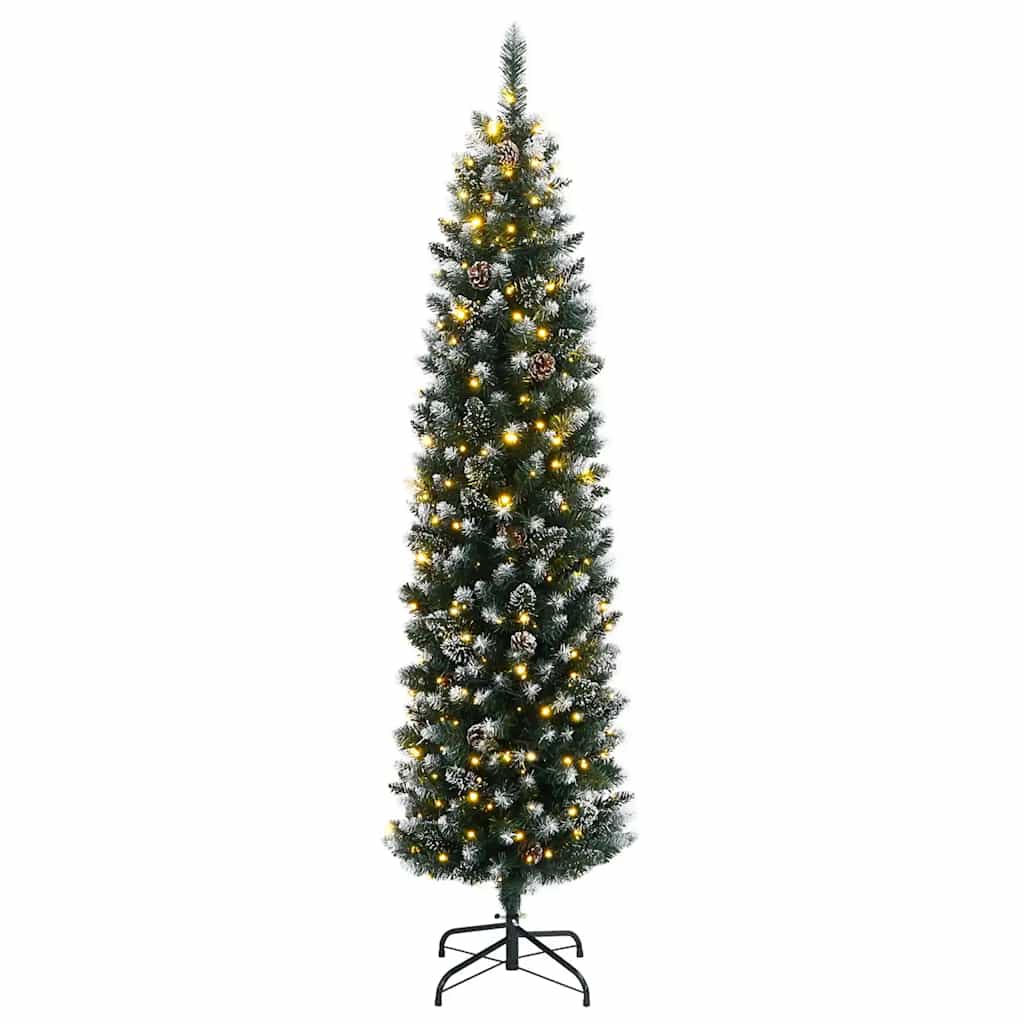 Sapin de Noël artificiel mince 300 LED 180 cm - XIOS